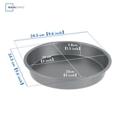 Mainstays 9 x 9 Round Nonstick Steel Cake Pan, Dark Gray
