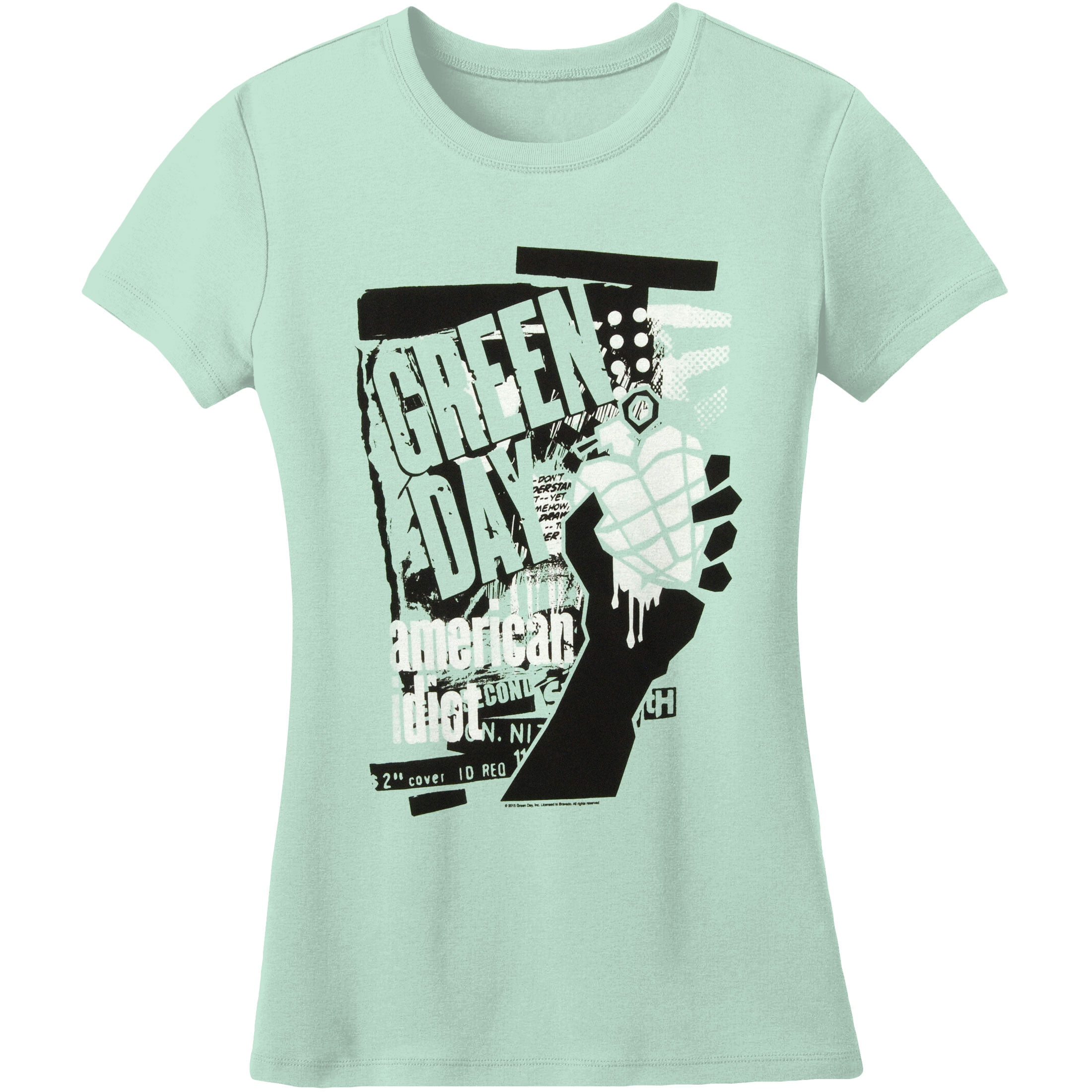 Green Day 'American Idiot' Girls T Shirt New & Official Licensed Product 
