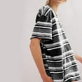 thumbnail image 2 of Drses Women's Summer T-shirt Striped Short Sleeved Round Neck Casual Loose Shoulder Versatile T-shirt, 2 of 7