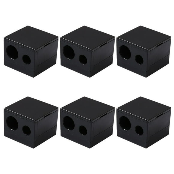 EeaseMX Sacapuntas de cejas para el hogar (6 unidades, negro)