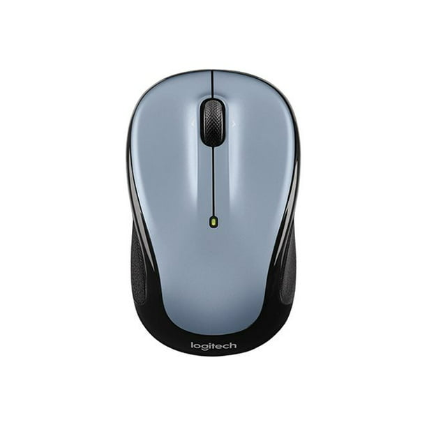 Logitech M325 - Mouse - right and left-handed - optical - wireless - 2.4  GHz - USB wireless receiver - light silver