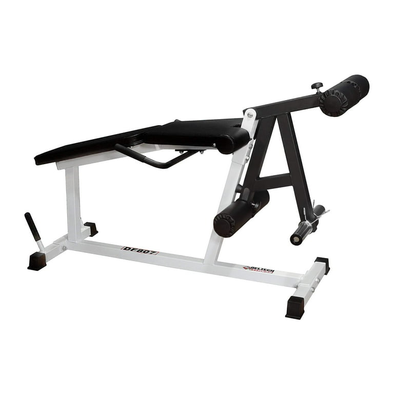 Deltech Fitness Leg Extension Leg Curl Machine Model DF807 Olympic or Standard Weight Plates