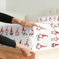 thumbnail image 5 of CGK Linens 4-Piece Christmas Holiday Sheet Set - King Size Xmas Winter Bedding With Vibrant Festive Patterns, Gnomes, 5 of 6