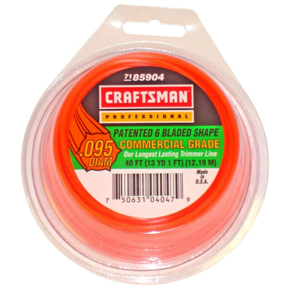 Craftsman String Trimmer Line Replacement .095 in. Diameter 6Blade