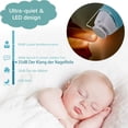 thumbnail image 3 of Baby Nail Trimmer Electric Nail Trimmer Rechargeable Nail File Baby Manicure Kit, 3 of 8