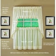 thumbnail image 6 of Today's Curtain, Ribbon Eyelet Tier 36", Ecru, 60" W x 36" L, 6 of 15