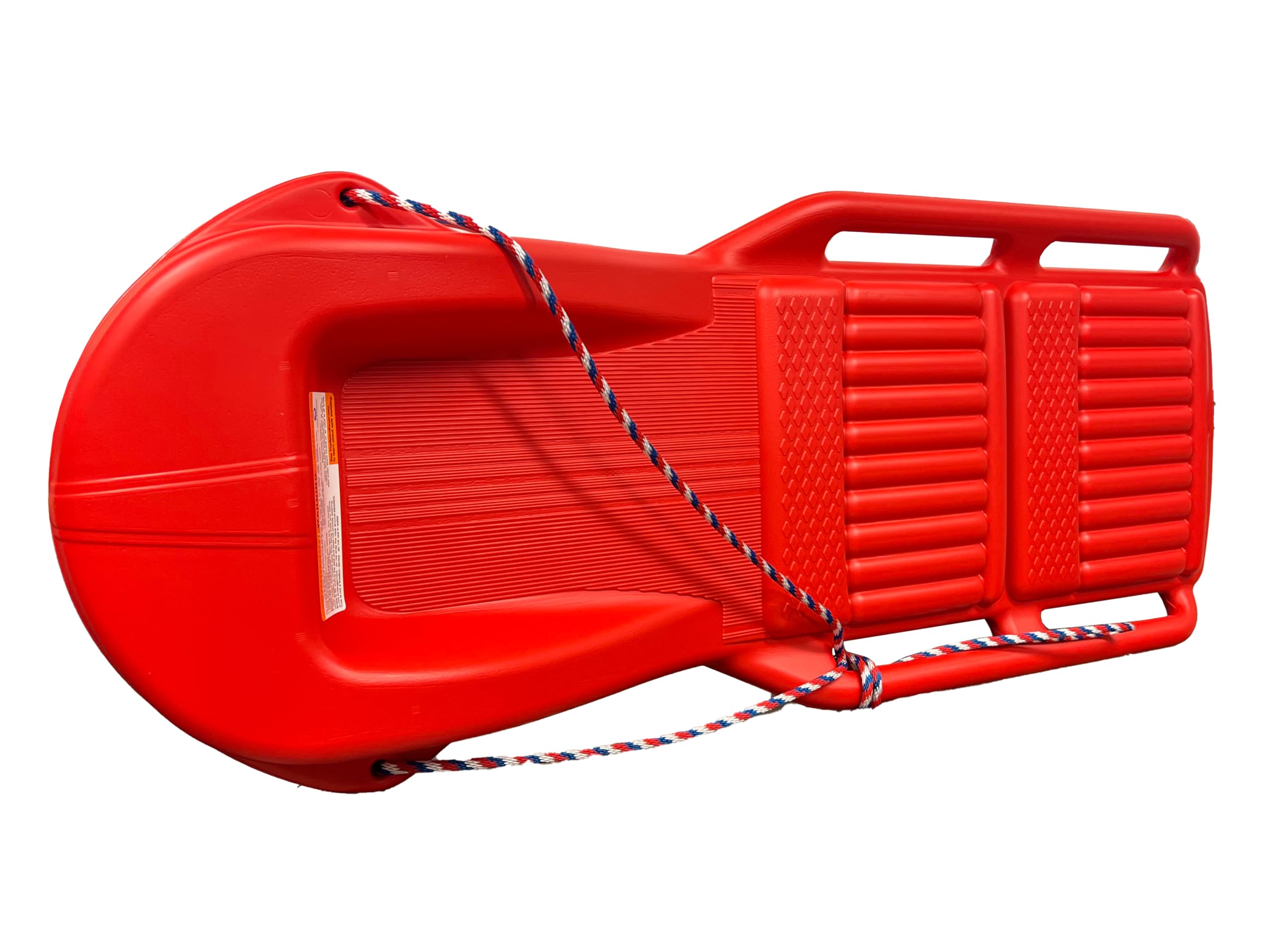 The Original Retro Racer Snow Sled by Confer Plastics, Crimson Cruiser Color, Durable Design for All Ages, Made in USA, Available as a Single Sled for Quick Rides