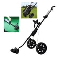 thumbnail image 1 of Carrito de golf, carrito de golf para palos de golf, carrito de golf para bolsa de golf, carritos de golf plegables con 2 ruedas, accesorios de golf Macarena Carro de empuje de golf, 1 of 8