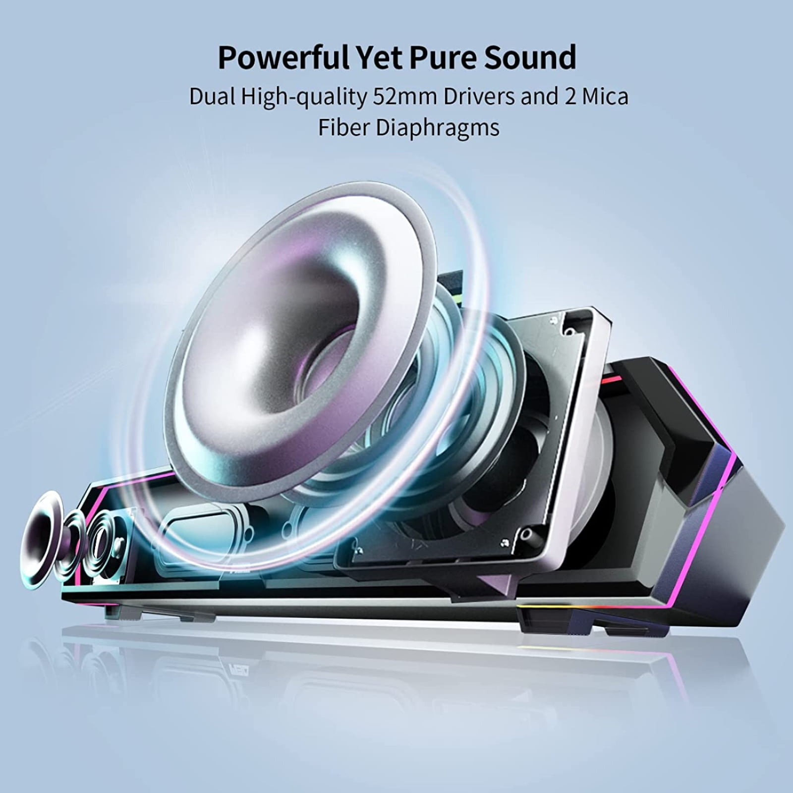 Edifier MG300 Bluetooth Tabletop Speaker with RGB light effects (Black)
