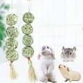 thumbnail image 2 of Natural Straw Ball Hanging String Pet Rabbit Molars Toys To Relieve Boredom Hamster Accessories Pet Products, 2 of 7