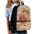 thumbnail image 2 of Uorisanigo Cute Capybara School Backpack for Boys Girls with Padded Straps Lightweight Durable School Backpack Toddler Bookbag for Preschool Kindergarten Elementary(17 inch), 2 of 6