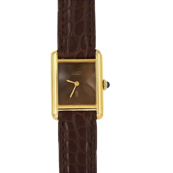 Pre-Owned Cartier Must Tank SM GP 82975613 Watch, Manual Winding (Good)