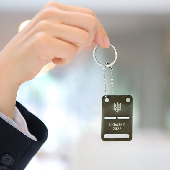 RKZDSR Commemorative Keychain Pendant - Durable Multi-Use Keychain Accessory & Luggage Tag for Personal or Gift Use, 1.96 1.18 Inch