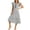 Black, variant on Women's Striped Midi Dress V Neck Ruffle Sleeve Smocked Waist Flowy Casual Dresses for All-Day Comfort