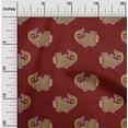 thumbnail image 1 of oneOone Viscose Chiffon Fabric Fish Block Printed Fabric 1 Yard 42 Inch Wide, 1 of 4