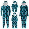 thumbnail image 3 of Halloween Family Pajamas Funny Pumpkins Zipper Hooded Jumpsuit Matching Family Pjs Sleepwear, 3 of 5