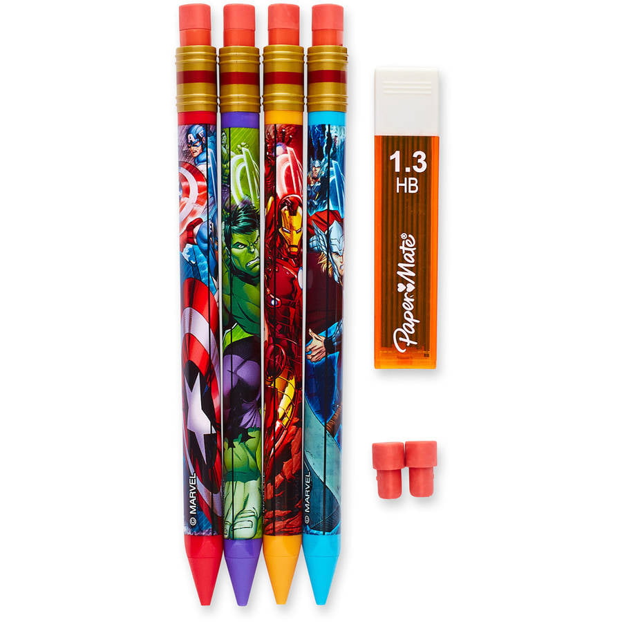 Paper Mate Marvel Avengers HB Mechanical Pencils 4packs Ships for sale online 