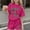 Hot Pink, variant on DAETIROS Girls St. Patrick's Day Pajama Set 2-Piece Clover Print Outfit Soft Playwear Shorts & Tee Purple,Size 6-7 T
