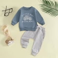 thumbnail image 2 of HCNTES Baby Boy Winter Clothes Toddler Baby Boy Girl Clothes 6 12 18 24 Months Summer Outfits Long Sleeves Sweatshirt Pants Set, 2 of 6