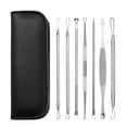 thumbnail image 1 of 7PCS Blackhead Comedone Remover Tool Professional Acne Extractor Tool Stainless Steel Blackhead and Comedone Pliers Blackhead, Comedone and Acne Extractor Safe Nose Face Skin, 1 of 5