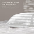 thumbnail image 2 of 100% Mulberry Silk Pillowcase for Hair and Skin by Noble Linens, Silver, 2 of 11