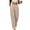 03-Khaki, variant on Sahpxhe Work Pants for Women High Waist Wide Leg Palazzo Front Button Dress Pants Casual Loose Business Office Trousers Black XXL