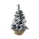 thumbnail image 2 of Adornos navideños, mini árbol de Navidad, mini pino, cepillo para botellas, árbol artificial con base de madera para decoración de mesa, árboles de Navidad., 2 of 6