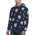 thumbnail image 3 of Fotbe Men's Hoodie with Panda Astronaut Pattern - Kangaroo Pocket Pullover Hooded Sweatshirt, Perfect for Daily Wear, Travel, and Home-Medium, 3 of 7
