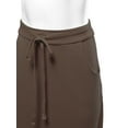 thumbnail image 4 of A2Y Women's Drawstring Waist Side Pockets Rayon Maxi Skirt Americano 1XL, 4 of 4