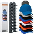 thumbnail image 2 of Baseball Cap Organizer, Wall Hat Rack, Hat Storage Display Holder, Holds Up to 10 Hats, Suitable for Door, Bedroom, Closet hanging minimalist Smooth Hangable Springtok, 2 of 14