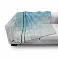 thumbnail image 3 of Abstract Soft Flannel Fleece Blanket, Mosaic Style Soft Toned Fractal Square Shapes with Charming Effects Image Print, Cozy Plush for Indoor and Outdoor Use, 50" x 60", Aqua Sky Blue, by Ambesonne, 3 of 6