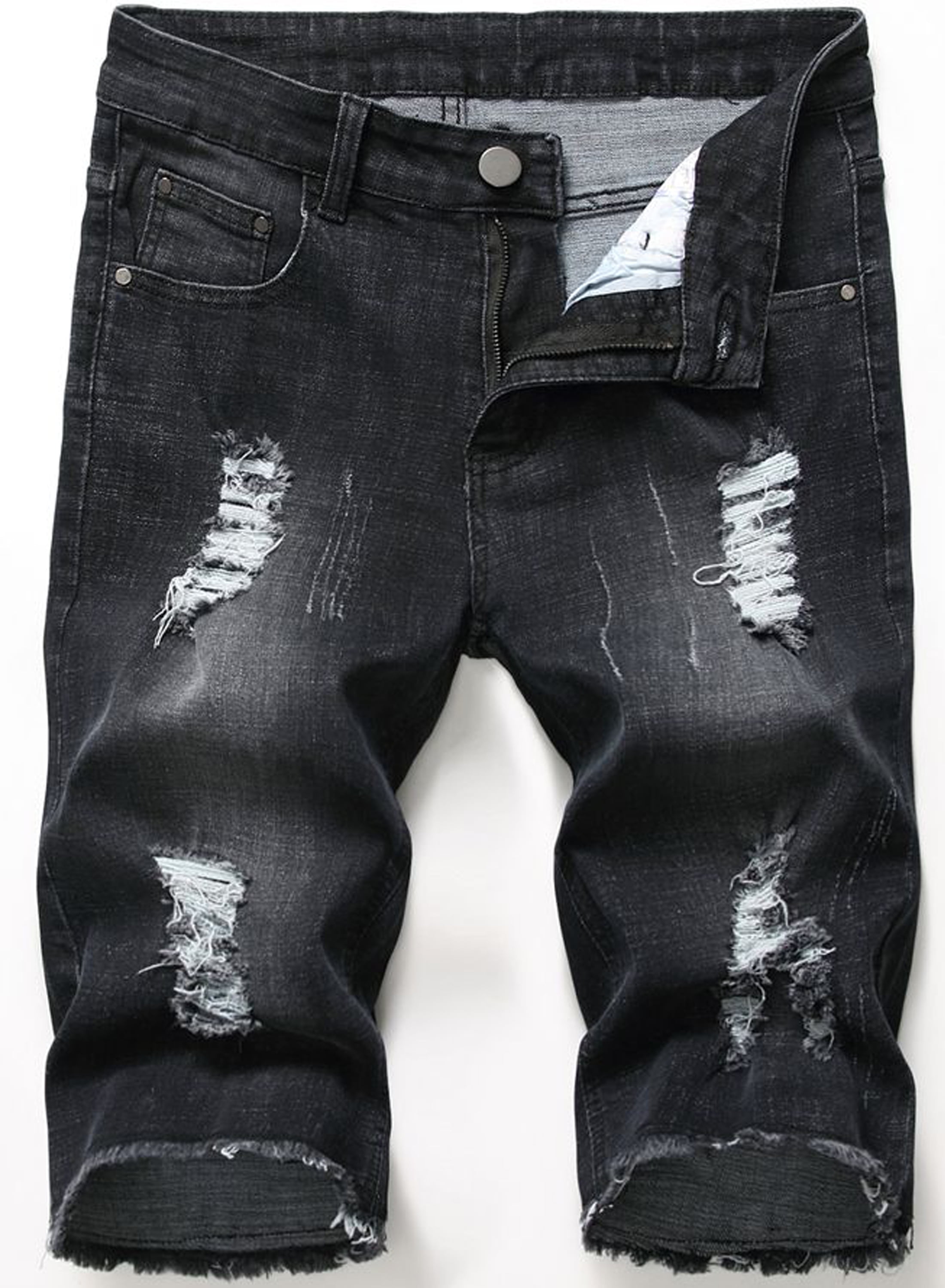 DIESEL Black Denim Shorts for Men Mens Clothing Shorts Casual shorts 