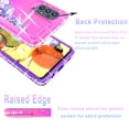 thumbnail image 2 of Samsung Galaxy A72 5G Case, [Not fit for Samsung Galaxy A32/ Galaxy A52], Liquid Floating Glitter Quicksand Bling with Spot Diamond Cover - Pink / Purple, 2 of 6