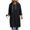 Black, variant on Long Hooded Sweatshirt Dress for Women Side Split Drawstring Hood Kangaroo Pocket Long Sleeve Loose Fit Casual Pullover Hoodies Tunic Tops for Walking Home Wear,S