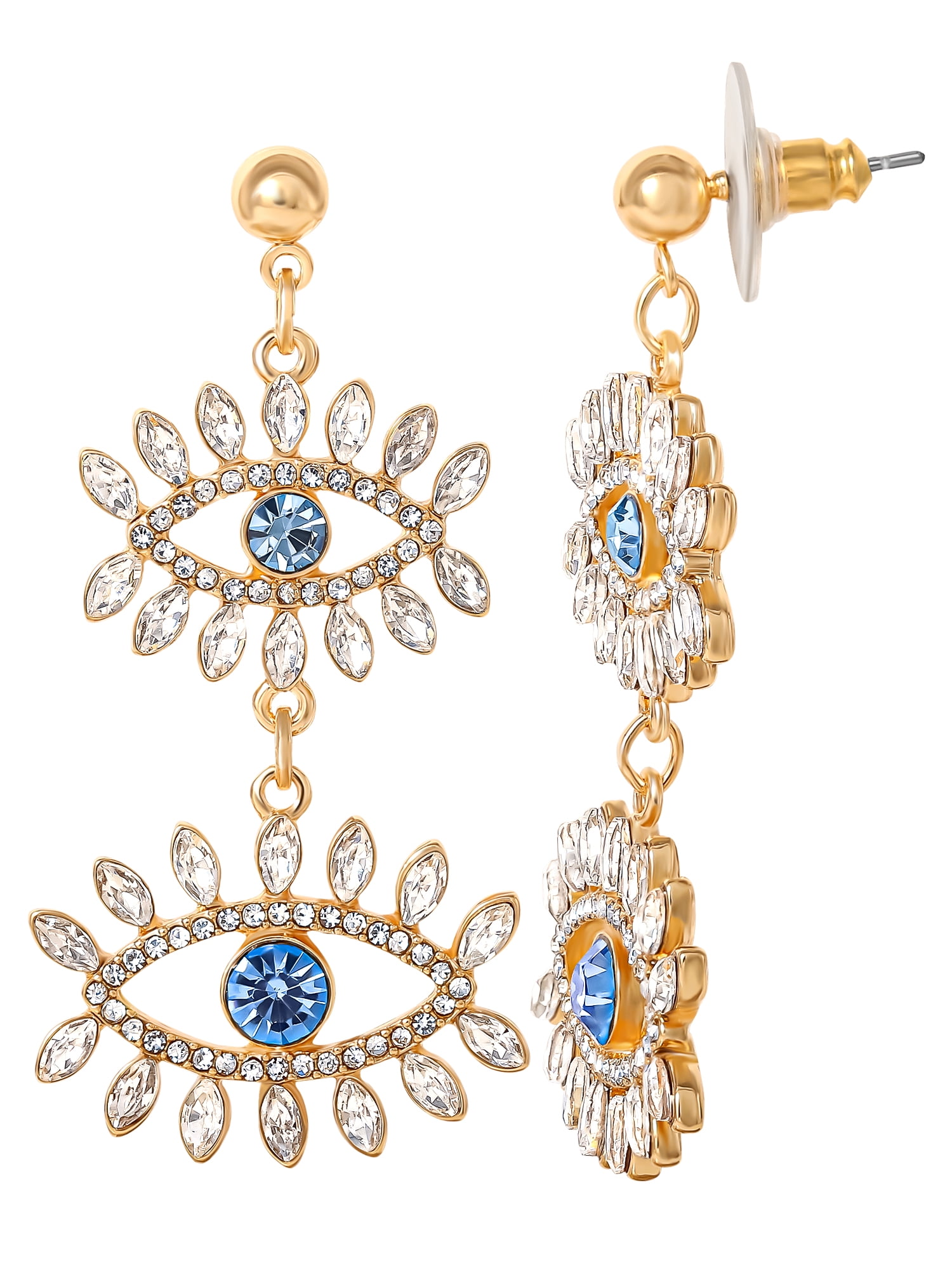 Jessica Simpson Women's Evil Eye Drop Earring