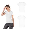 thumbnail image 2 of Playera Cuello Redondo para Dama, Color Blanco, Talla Mediana, 100% Poliéster., 2 of 3
