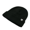 thumbnail image 3 of Black Knit Hat Skull Logo Simple Fashion Beanie Hat Elastic Adult Hat Unisex, 3 of 5
