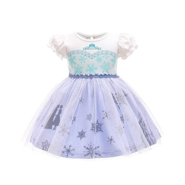 Vestido de princesa para niñas de malla de otoño, gama de tallas versátil, para usar durante toda la temporada
