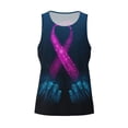 thumbnail image 4 of Haiem Two Human Hands are Holds Ribbon Awareness Men Workout Tank Top Gym Bodybuilding Sleeveless Muscle T Shirts Athletic Tank Breathable Workout Shirt-Large, 4 of 9