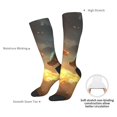 thumbnail image 4 of Fotbe Red And Blue Fire Dragon B Calcetas Divertidas Estampadas para Hombre y Mujer, Calcetas de Algodón hasta la Rodilla para Caminar, Correr, Enfermería y Embarazo, 4 of 6