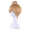 thumbnail image 2 of Anime Cos Wig Princess Bun Blonde Synthetic Hair Straight Short Cosplay Costume for Tinker Bell, 2 of 4