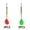 Red and Green, variant on BESTSKY 6Pcs Darts Kid-Safe Steel Tip Darts,Perfect Darts Metal Tip Set for Family Fun,Red and Yellow