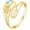 Bee Ring, variant on Christmas Gifts 14K Solid Gold Ring for Women Animal Open Adjustable Hummingbird Butterfly Rings Engraved I love you Jewelry Birthday Mothers Day for Mom Friends