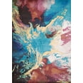 thumbnail image 1 of Designer Home Whimsical Area Rug 1830-30875 Nebula Multi Clouds Splashes 5' 3" x 7' 2" Rectangle, 1 of 3