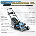 thumbnail image 2 of Professional Self-Propelled Gas Lawnmower, 21-Inch Cutting Deck, 201cc 4-Cycle Engine, 7 Levels Adjustable Cutting Height, 3-in-1 Functions (Bagging, Mulching and Side Discharge), 2 of 8
