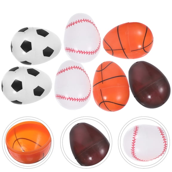 Raindrops 12-Pack Colorful Artificial Plastic Eggs for Easter Decorations, Party Favors, and Sports Theme Events