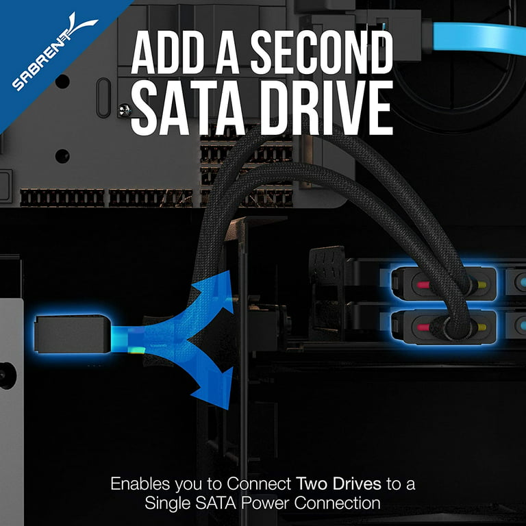 SABRENT 3.5-Inch to x2 SSD / 2.5-Inch Internal Hard Drive Mounting Kit  [SATA and Power Cables Included] (BK-HDCC)