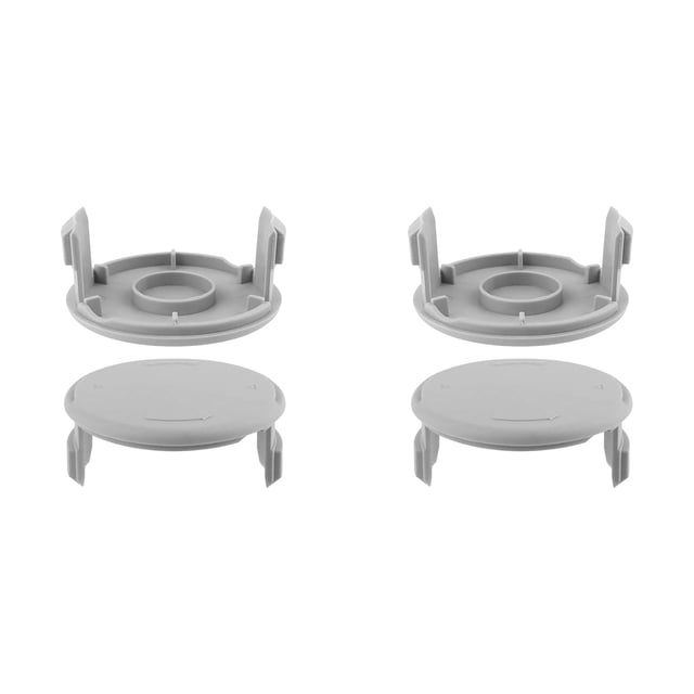 YWIYIUD 2PCS Grey Portable and Practical Trimmer Spool Caps 3x1.3inch Durable Cordless String Trimmers Replacement Parts Suitable or Line Trimmer