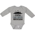 thumbnail image 3 of Inktastic Faith Can Move Mountains Girls Long Sleeve Baby Bodysuit, 3 of 5