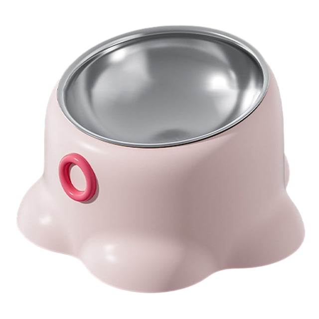 Bol d'Alimentation pour Animaux Surélevé en Acier Inoxydable avec Base Robuste Antidérapante pour des Repas Intérieurs Confortables